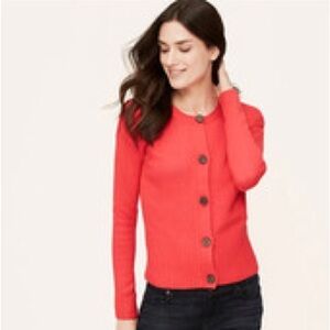 Loft women’s drop‎ shoulder sweater Merino Wool medium spring